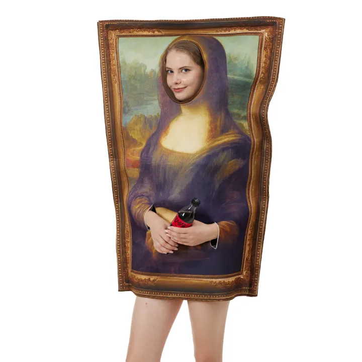 Women Funny Mona Lisa Halloween Costume Adult Famous Painting Outfits |  Lazada PH