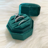 3 Slots Velvet Ring Box With Detachable Lid Earings Heirlooms Holder For Proposal Engagement Wedding Ceremony Proposals Birthday Gift 3 Slots Ring Box Storage Earing Box Storage