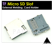 อะไหล่ พอร์ต ช่องเสียบ TF External Welding TF Card Holder Self-elastic Micro SD Memory Card Holder Memory Card Slot Connector P078