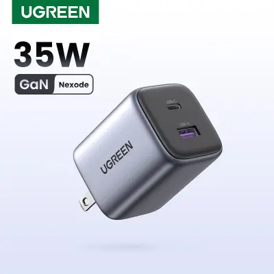 【Nexode】UGREEN GaN 35W Type C Wall Charger USB C Charger Adapter Compatible with iPhone 15 14 13 Pro Max Xiaomi Realme Macbook Pro Model：15538