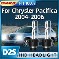 Roadsun 2x ไฟหน้ารถไฟหน้า D2s หลอดไฟซีนอน35W 6000K สีขาวสำหรับรถ Chrysler Pacifica 2004 2005 2006