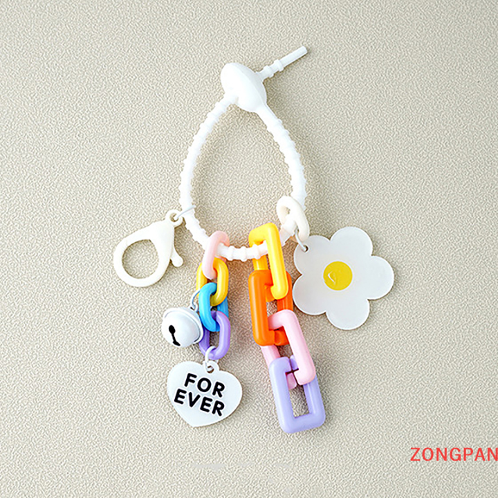 zongpan-กระเป๋าพวงกุญแจดอกทานตะวัน1ชิ้น-พวงกุญแจเครื่องประดับในรถยนต์พวงกุญแจชุดหูฟังอุปกรณ์ตกแต่งเคส