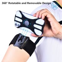 ♦☒▩ Phone Wristband Armband Mobile Removable Rotating Running Phone Wrist Bag Navigation Arm Bag for Outdoor Sports Fitness Cycling