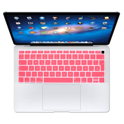 【cw】Spanish EU Teclado Keyboard Protector Cover Skin For New Apple Air 13 13.3 Inch A1932 2019 2018 Touch ID ！