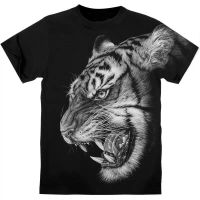 Summer new leisure and fashion Animal Tiger T-shirt 3D Printing Mens graphics Short Sleeve T-shirt