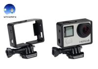 Frame for GoPro Hero 4/3+/3 Housing Border Protective Shell Case for Gopro Hero 4/3+/3 Black with Quick Pull Movable Socket and Screw  กรอบ สำหรับ GoPro ฮีโร่ 4/3+/3 HOUSING เปลือกป้องกันขอบเคสสำหรับ Hero 4/3+/3 สีดำอย่างรวดเร็วซิปและสกรูที่เคลื่อนย้าย