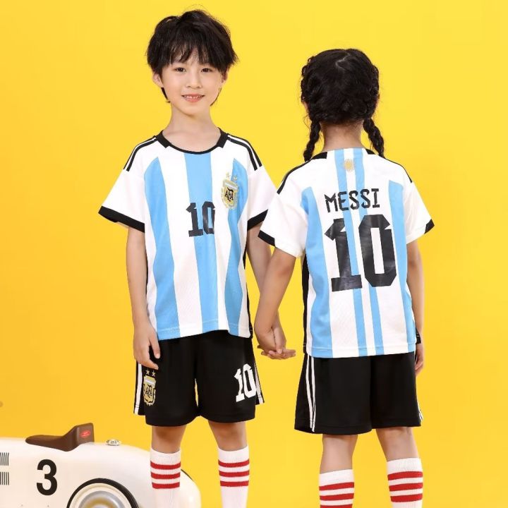 22-23-new-season-paris-barcelona-ronaldo-messi-jersey-for-kids-top-shorts-one-set-boys-girls-soccer-clothes-kits