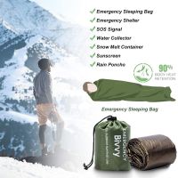 Emergency Sleeping Bags Survival Bivvy Sack LightweightWaterproof Portable Mylar Survival Gear for Outdoor Camping Hiking