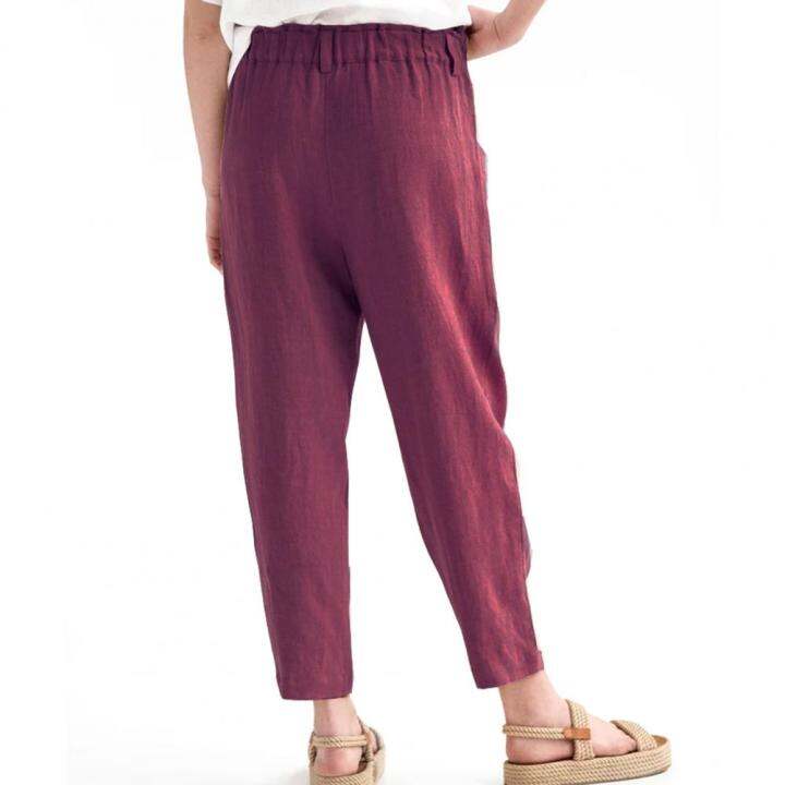 breathable-classic-button-big-pockets-casual-long-pants-buttons-fly-lady-slacks-mid-rise-female-clothing