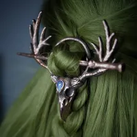 【YF】℗  Gothic Hair Hairpins for Y2k Fashion Horn Stick Styling Tools