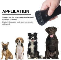 5PCS Dog LED Ultrasonic Repellers Anti Barking Stop Bark Trainings 3 In 1 Anti Barking Device Trainers ไม่มีแบตเตอรี่