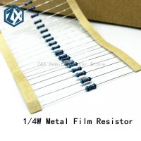 ☜✾✖ 100pcs 1/4W Metal film resistor 0R 10M 100R 220R 330R 1K 1.5K 2.2K 3.3K 4.7K 10K 22K 47K 100K 100 220 330 1K5 2K2 3K3 4K7 ohm