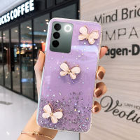 KONSMART เคสโทรศัพท์เคสสำหรับ VIVO V27e V27 5G V27 Pro 5G ใหม่ล่าสุดเคสโทรศัพท์ TPU แบบน่มผีเสื้อคริสตัล2023 3D VIVO V25e V25 5G V25 Pro 5G V23e V23 5G V20 V19 V17 5G