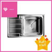 ซิงค์ฝัง 1หลุม 1ที่พัก LINEA VELA80 สีเงินBUILT-IN SINK LINEA VELA80 1B1D STAINLESS STEEL **หมดแล้วหมดเลย**