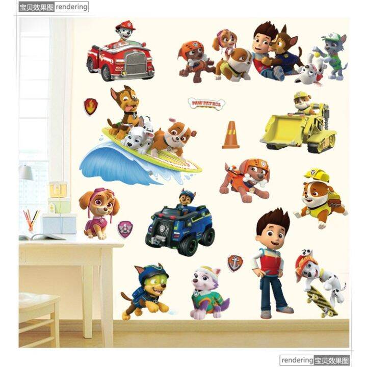 ขายดี-สติกเกอร์วอลเปเปอร์-ลาย-paw-patrol-3d-สามมิติ-สําหรับตกแต่งห้องนอนเด็ก-ห้องนั่งเล่น-งานเลี้ยงวันเกิด