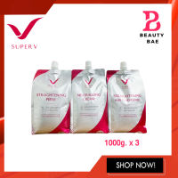 SPV Super V inter Straightening Perm/Conditioner ครีมยืดผมถาวร เอสพีวี ซุปเปอร์วี อินเตอร์ สเตรทเทนนิ่ง 1,000ml.x3