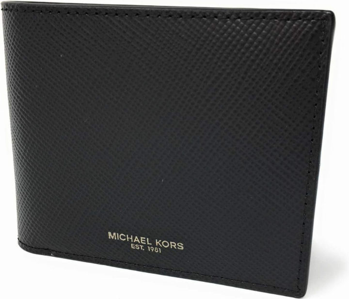 michael-kors-mens-harrison-billfold-with-passcase-wallet-no-box-included-black