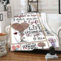 To my dear daughter-in-law Comfortable high-quality fleece Sherpa woven blanket