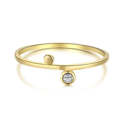 [COD] สไตล์เรียบง่ายเล็กๆน้อยๆออกแบบ 925 แหวนใส่อาหารเงินแท้แหวนเพชรเล็กสดสไตล์ญี่ปุ่นใส่ทุกวัน