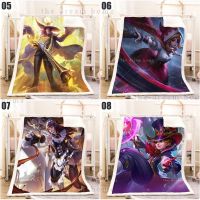 Mobile Legends selimut kartun throw blanket double-sided warm flannel cashmere customize all sizes H