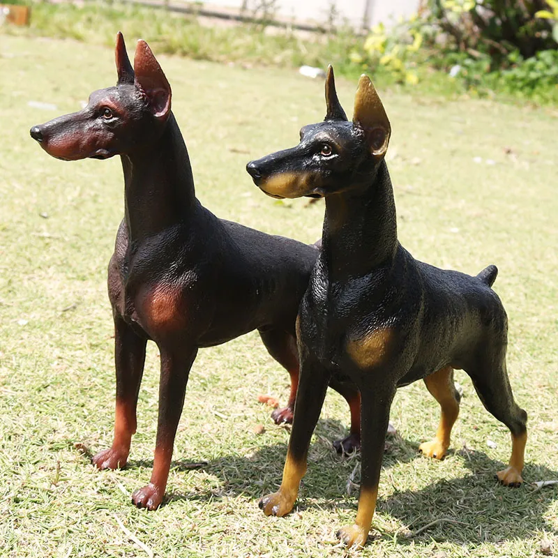 Oenux Genuine Big Dog Animal Simulation Doberman Rottweiler Corgi