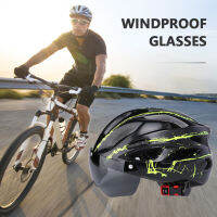 จักรยานหมวกป้องกัน Windproof แว่นตาแข่งขี่จักรยานหมวกกันน็อคปรับแผ่นดินไหวที่มีความทนทานน้ำหนักเบาสำหรับอุปกรณ์กลางแจ้ง