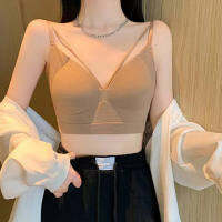 ผู้หญิงกีฬา Bra สบายไม่มีรอยต่อ Slim Fitting Crossover Suspender โยคะกีฬา Bra สำหรับออกกำลังกายฟิตเนส