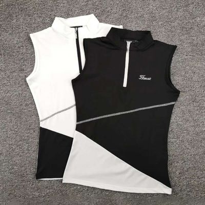 Golf summer new sleeveless T-shirt womens casual thin section slim fit all-match slim golf outdoor sports jersey Honma PING1 SOUTHCAPE FootJoy PEARLY GATES  J.LINDEBERG✈