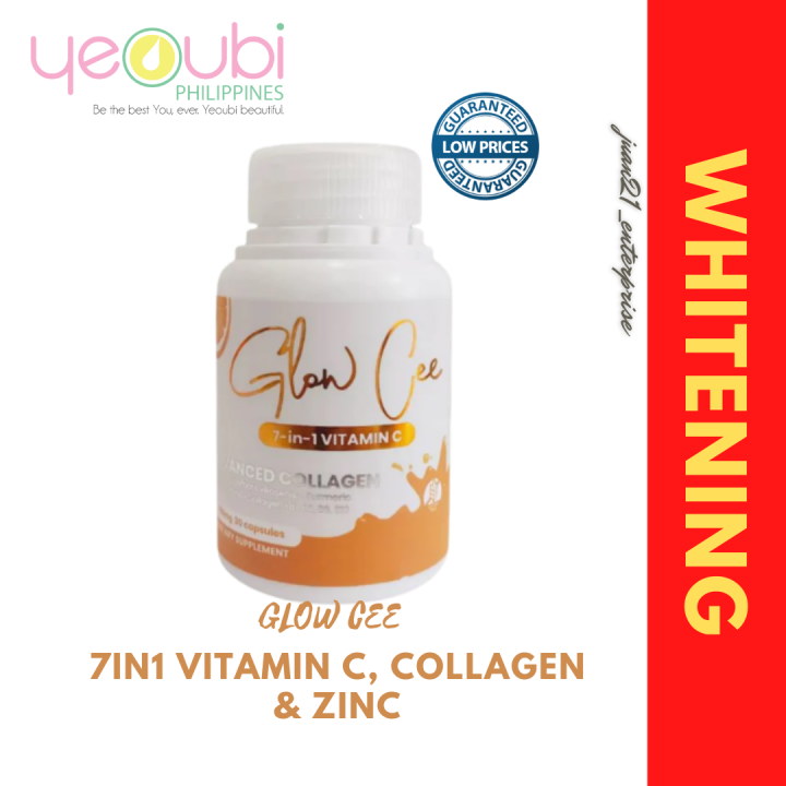 Glow Cee 7 in 1 Vitamin C with Collagen Zinc Sodium Ascorbate Rosehip