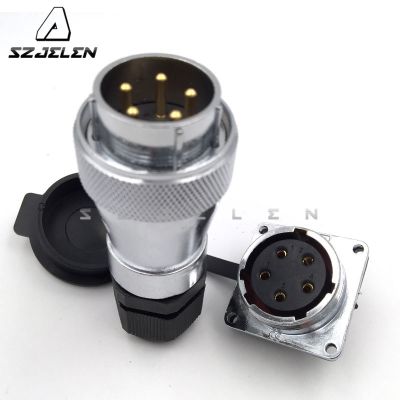 For SZJELEN WF28 series 5 pin aviation plug socket connector 5 pin outdoor male female welding waterproof connector