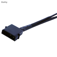 Dolity อะแดปเตอร์ตัวแยกพัดลมคอมพิวเตอร์3ขา 4Pin สายทองแดงโมเล็กซ์ถึง3ทาง12โวลต์