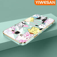 YIWESAN เคสโทรศัพท์ซิลิโคนปลอกสำหรับ Samsung J2ชั้นหนึ่งลายการ์ตูนน่ารัก Sanrio เคสโทรศัพท์ซิลิโคนชุบดีไซน์ใหม่ด้านข้างเคสนิ่มป้องกันกล่องกันกระแทกกล้องฝาปิดเลนส์เต็ม