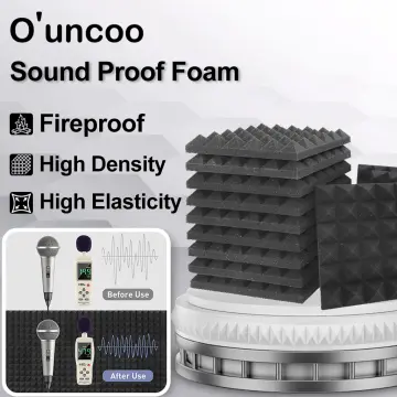 NszzJixo9 Soundproof Foam, (1Pack) Egg Crate Foam Acoustic Foam Tiles  soundproofing Foam Panels Sound Insulation Padding Sound dampening Studio  Sound