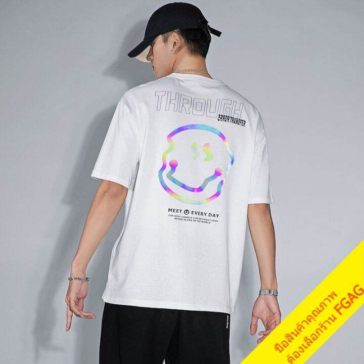 miinshop-เสื้อผู้ชาย-เสื้อผ้าผู้ชายเท่ๆ-เสื้อยืดแนวสตรีทผู้ชาย-oversize-เสื้อผ้าแฟชั่นวัยรุ่น-เสื้อโอเวอร์ไซส์เกาหลี-วินเทจ-ทรงหลวม-3d-เรืองแสง-xxl-เสื้อผู้ชายสไตร์เกาหลี