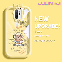 Jjlingji เคสสำหรับ OPPO A5 2020 A9 2020 A11 A11x การ์ตูนน่ารัก Nasa มนุษย์อวกาศหมี Motif เคสกันกระแทกซิลิโคนนิ่มหนาทนทานต่อการหล่นและเคสโทรศัพท์แบบใสทนต่อการสึกหรอ