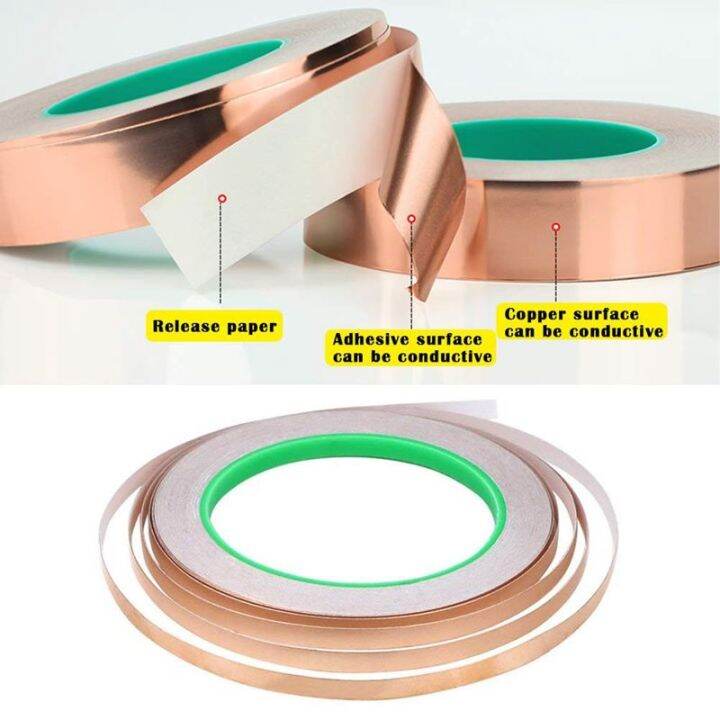 conductive-copper-adhesive-foil-tape-3-5-6-8-10mm-double-sided-conduct-copper-foil-tapes-length-20m-conductive-tape