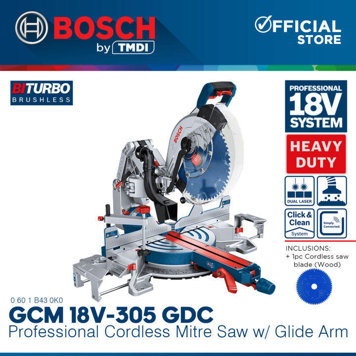 BOSCH Compound Mitre Saw / Miter Saw Aluminum Cutting 2000W BRUSHLESS