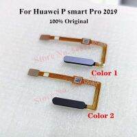 100 Original Fingerprint Sensor Flex Cable For Huawei P smart Pro 2019 Touch ID Home Main Buttons Connector Fingerprint scanner