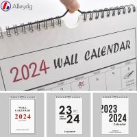 ALLEYDG มัลติฟังก์ชั่นการใช้งาน ปฏิทินติดผนัง 2024 รายปีปี ตารางประจำวัน มีประโยชน์และดี ของตกแต่งบ้าน ปฏิทินในครัวเรือน โฮมออฟฟิศออฟฟิศ