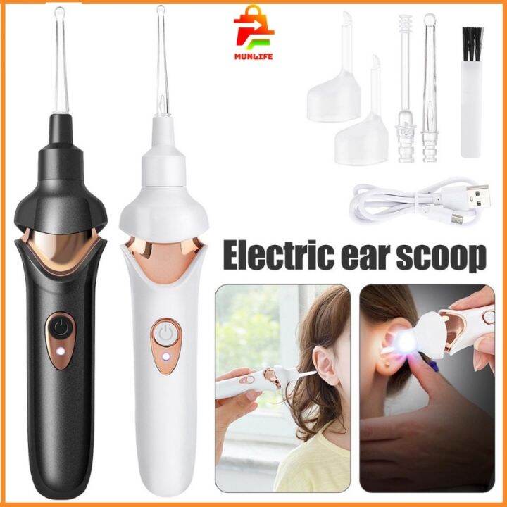 [Spot] Kid Electric Ear Cordless Safe Painless Vacuum Ear Wax Pick Cleaner Remover Spiral Ear