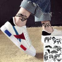 Waterproof Temporary Tattoo Sticker Kangaroo Polar Bear Camel Eagle Lion Leopard Butterfly Flash Tatoo Fake Tatto for Men Women