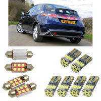 Interior led Car lights For Honda civic 8 hatchback fn fk bulbs for cars License Plate Light 9pc