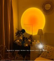 USB Sunset Red Projector Led Night Light Sun Projection Desk Lamp f/Home Bedroom Bar Wall Atmosphere Lighting Decoration-14CM(H) Night Lights