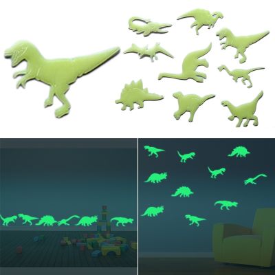 ❡ Luminous Home Decor Decal Baby Kids Room Fluorescent Stickers Stereoscopic Dinosaur Glow In The Dark Bedroom Wall Stickers