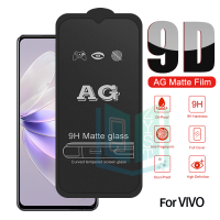 คลุมทั้งหมดกระจกนิรภัยสำหรับ VIVO V25e V25 V27e ปกป้องหน้าจอด้านป้องกันลายนิ้วมือ X70 X60 5G Pro IQOO 11 Z7 Z7x ผิวด้านป้องกันรอยนิ้วมือ