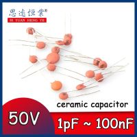 ✿►❅ 100pcs Ceramic capacitor 50V 1pF 100nF 104 4.7PF 10PF 22PF 33PF 47PF 100PF 101 220PF 221 330PF 331 470PF 471 1NF 103 47NF 473