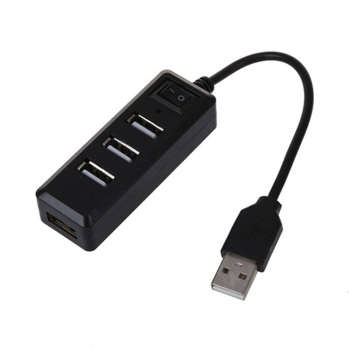 4 Ports USB2.0 HUB 480 Mbps 4 Ports USB 2.0 HUB With Independent ON OFF Switch Model UH041 ราคาถูกที่สุด (2334)