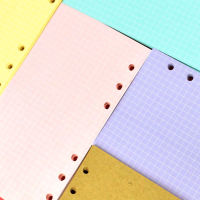 WENGYU สมุดวางแผนรายวันอุปกรณ์การเรียนสีม่วง A6 A5 40แผ่นสารยึดกระดาษสมุดโน้ตด้านในเติมหลวมใบไม้กระดาษกระดาษหน้า