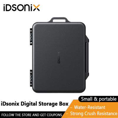 IDsonix กล่องเก็บเคส SD การ์ดขนาดเล็กสำหรับการ์ดความจำบัตร TF เคสที่จับเม็มโมรี่คาร์ดกล่องที่มีตราคาราบิเนอร์กล่องเก็บของตัวจัดระเบียบ