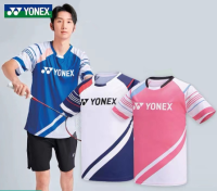 Yonex เจอร์ซีแข่งขันสำหรับการแข่งขันกีฬาสำหรับทั้งหญิงและชายใหม่ของเกาหลีใต้2023ระบายอากาศได้ดีแห้งเร็วกีฬาดูดซับเหงื่อได้ดีสำหรับฤดูร้อน